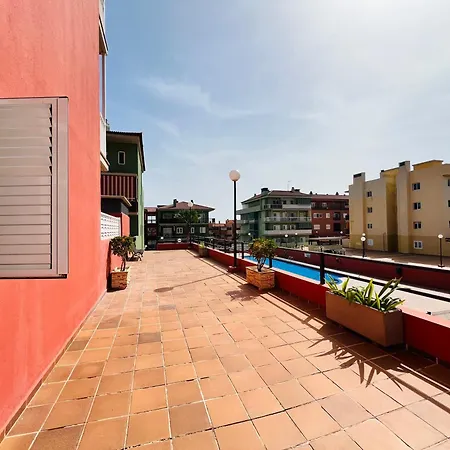 Terraza Del Sol Con Piscina En Lejlighed Candelaria